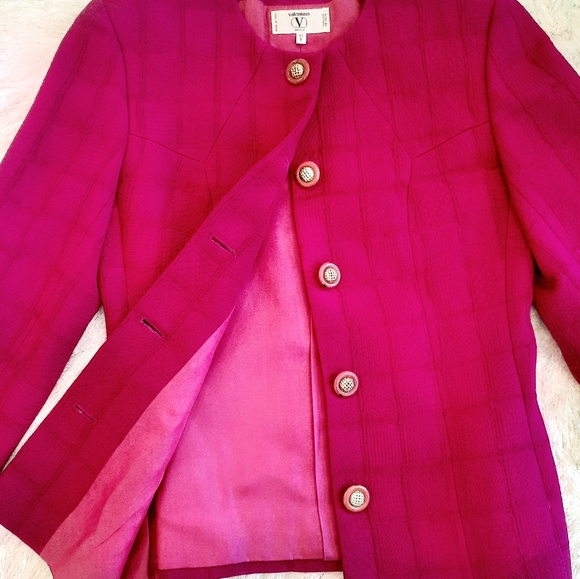 Valentino Viva Magenta Vintage Suit Jacket - Picture 7 of 13